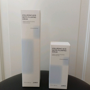(새제품) 주미소 히알루론산 워터 플러핑 수분 세럼 50ml+주미소 히알루론산 워터 플럼핑 수분 크림 100ml