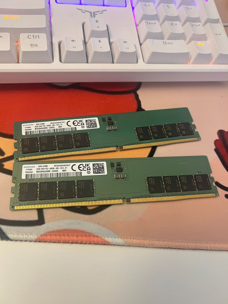 DDR5 32GB 메모리 2개 세트 (총 64G) 이미지