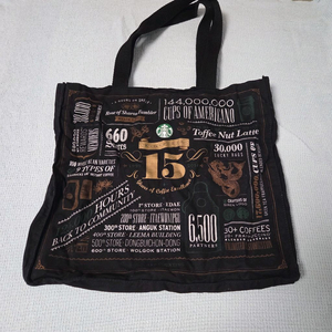 스타벅스 에코백 블랙