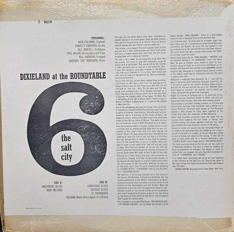 솔트 시티 식스 lp(째즈) 이미지