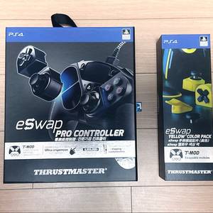 (박풀A급) 트러스트마스터 eSwap 프로 모듈식 유선 컨트롤러(PC,PS4) + 추가팩(옐로우)