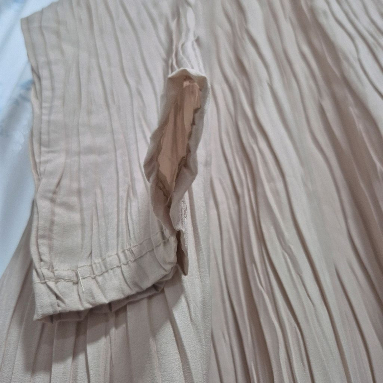 플리츠주름원피스 프리사이즈--5