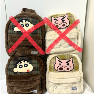 짱구 부리부리 대마왕 털 백팩 (사이즈커요!) 새상품