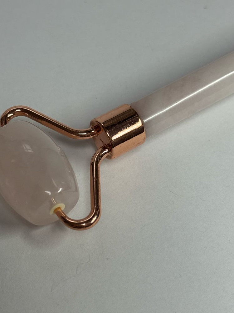 천연 로즈쿼츠 페이스롤러 바디롤러 마사지기--1