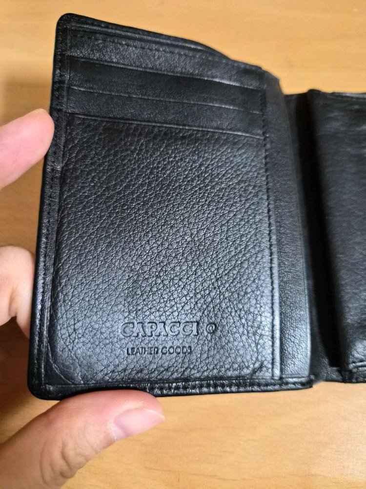 [새상품] 크리스찬 메이도스 가오리 천연가죽 반지갑 버건디--9