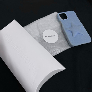 [정품] 더소프트아이보리 스타 쿠션 아이폰12미니 케이스 (블루)