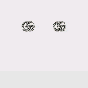 구찌 GG 마몽 스터드 귀걸이 실버