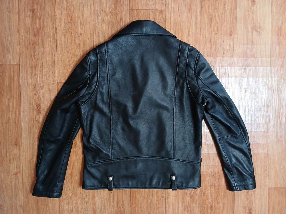 에이징ccc(정품) 남성 라이더 이태리 양가죽 자켓 (블랙) (95~100슬림) (상태 최상급)--2