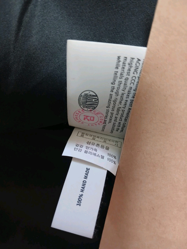 에이징ccc(정품) 남성 라이더 이태리 양가죽 자켓 (블랙) (95~100슬림) (상태 최상급)--5