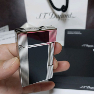 [새상품] 듀퐁라이터 라인2 신형 ca16380 블랙 래커 팔라듐 백금 쌍불 듀퐁 라이타
