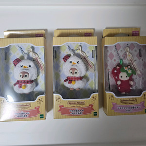 실바니안 눈사람 키링 딸기 키링