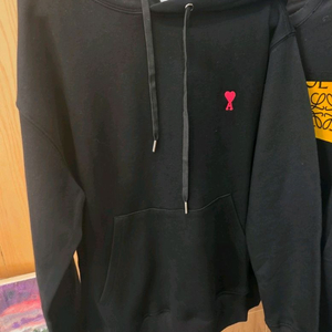 아미 하트 로고 후드티