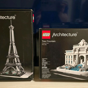 [미개봉] 레고 아키텍쳐 에펠탑 21019, 트레비 분수 21020 판매