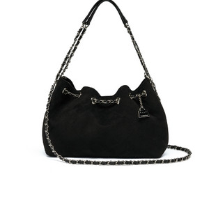 카디널레드 디미백 스웨이드 블랙