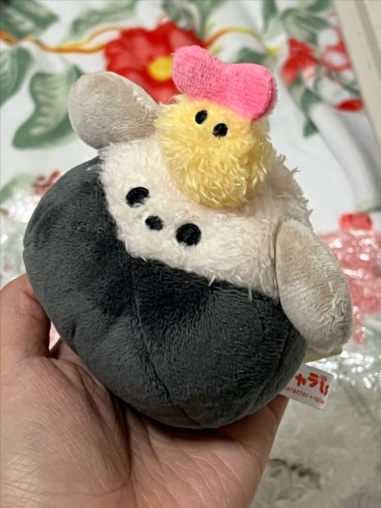 일본 주먹밥 오니기리 원무스비 텐무스 인형 마스코트 새상품--4