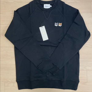 [시착 1회] 메종키츠네 더블폭스 맨투맨 앤트러사이트 L