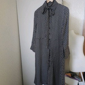 코스 타이 블라우스형 롱원피스