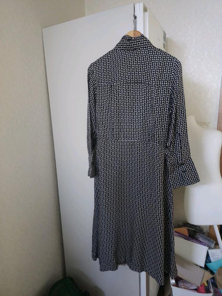 코스 타이 블라우스형 롱원피스--5