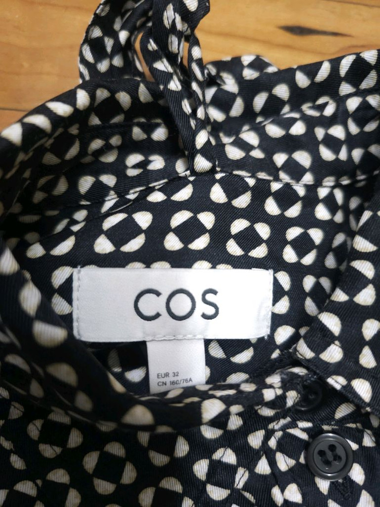 코스 타이 블라우스형 롱원피스--6