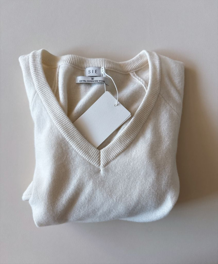 새상품) 시에sie 마레 루즈 울니트 크림색 택포(쿨거래시에만)--2