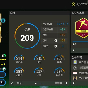 FC모바일 토츠 왓킨스 @판매 이미지