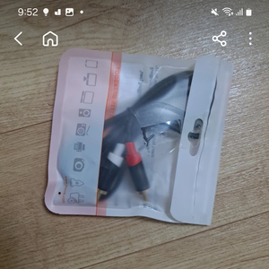 Y 케이블 pc->엠프