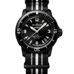 [새제품] 스와치 x 블랑팡 바이오세라믹 오션 오브 스톰