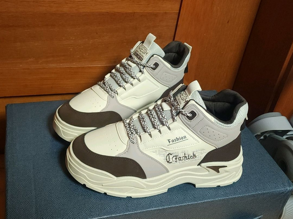 260 265 새상품 남자 캐쥬얼 운동화 하이탑 워커 부츠--1