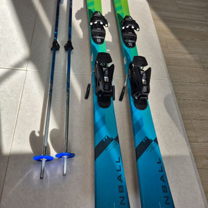 아동용 스키 세트 엘란 핀볼 140cm + 살로몬 폴대