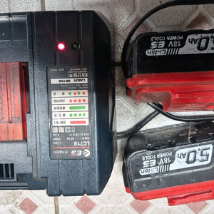 ES 5.0Ah 리튬배터리2개+ 충전기 세트