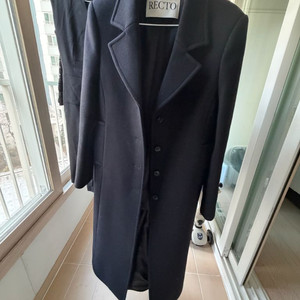 Recto slim fit coat (black) small 렉토 슬림핏 코트 스몰 최상급 이미지