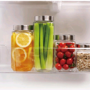냉장고 도어포켓 글라스 유리저장용기 보관병 1.3L 10개 일괄
