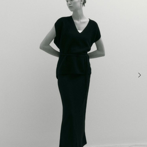 sie시에 노아 울 니트스커트 블랙 스탠다드 미개봉 새상품