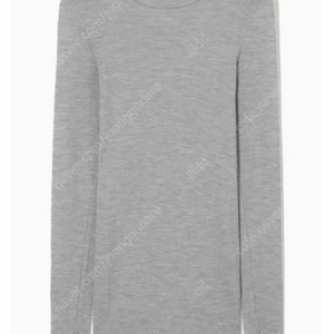 <택있음>COS 크루넥 메리노 울 탑(S/그레이)