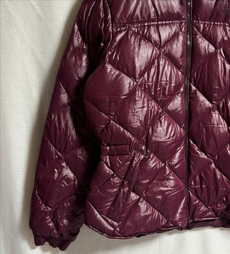 노스페이스 600 버건디 퍼플라벨 경량패딩 자켓 점퍼 L 이미지