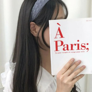 블루 그레이 레이스 머리띠 블루시티 파랑색 파란색