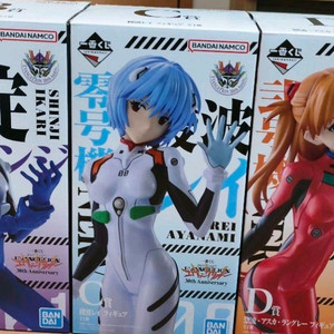 설날 특가+무배) 에반게리온 30주년 쿠지 피규어 신지, 레이, 아스카