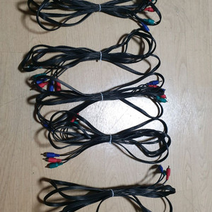 컴포넌트케이블(RCA.3색케이블3미터5개)