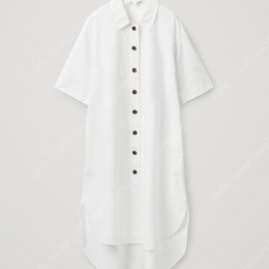 <택있음>코스COS 에이라인 셔츠 드레스/34/화이트