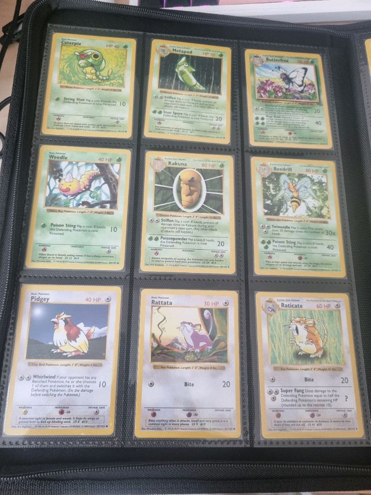 옛날 포켓몬카드(1999) 베이스셋, 정글셋, 화석셋, 짐챌린저 히어로즈셋 팔아요. 이미지