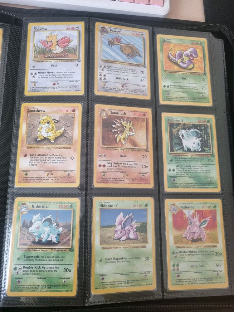 옛날 포켓몬카드(1999) 베이스셋, 정글셋, 화석셋, 짐챌린저 히어로즈셋 팔아요. 이미지