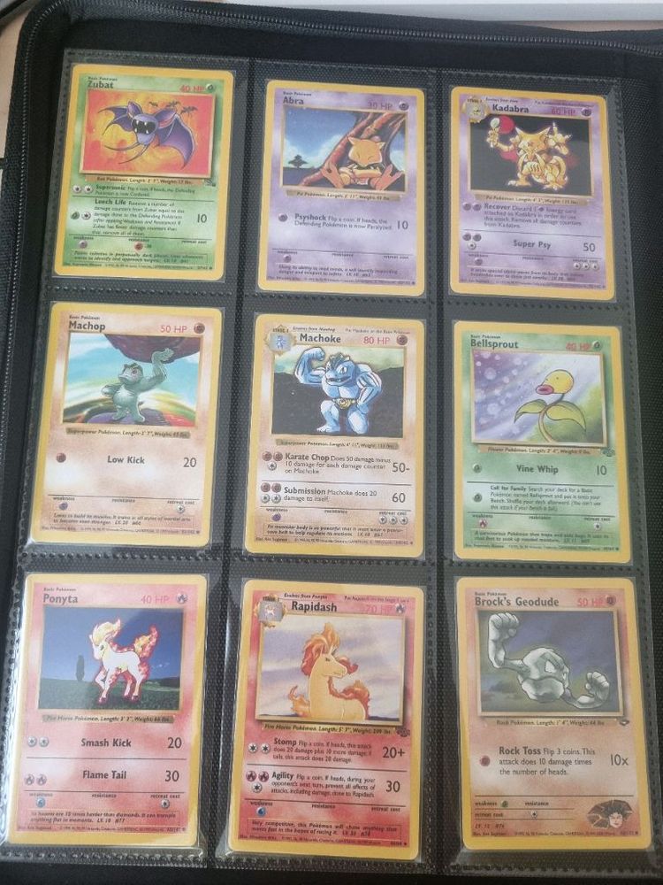 옛날 포켓몬카드(1999) 베이스셋, 정글셋, 화석셋, 짐챌린저 히어로즈셋 팔아요. 이미지