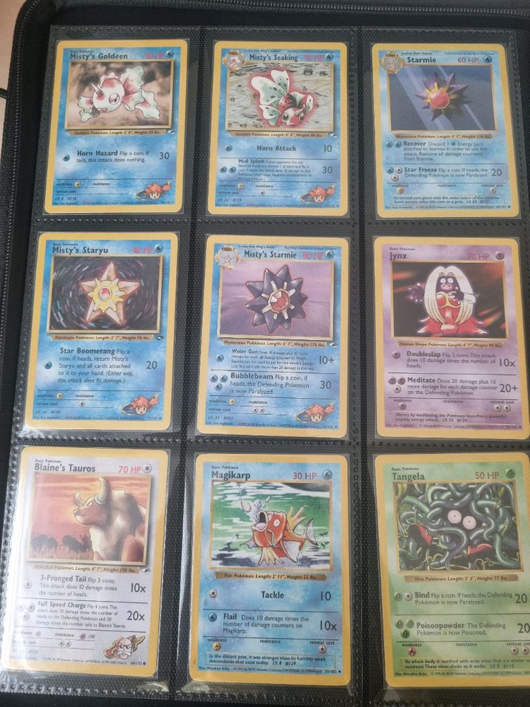 옛날 포켓몬카드(1999) 베이스셋, 정글셋, 화석셋, 짐챌린저 히어로즈셋 팔아요. 이미지