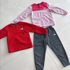 노스페이스 키즈 플리스세트 3벌 사이즈 110