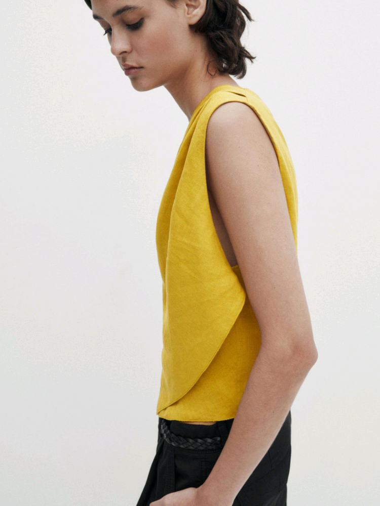 마시모두띠 린넨 크로스 탑 이미지