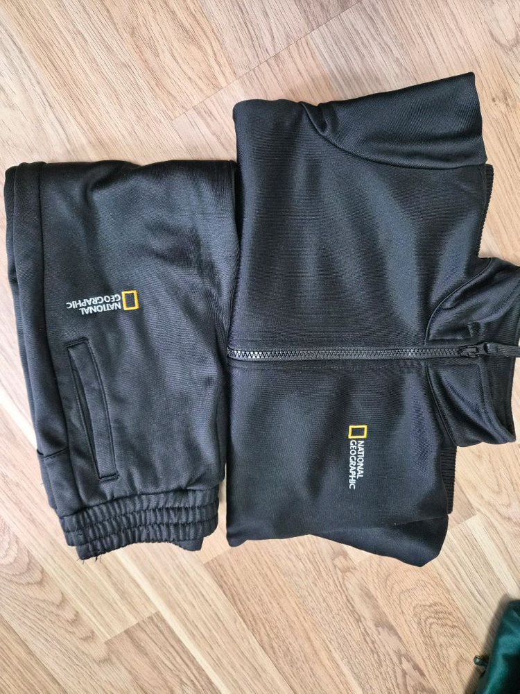 내셔널지오그래픽키즈 트레이닝복세트 상하세트 블랙 110--4