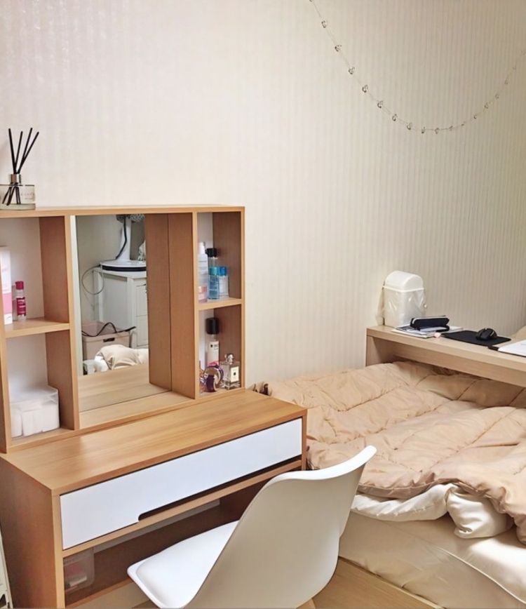 [전국최저가]왕수납 거울 화장대 콘솔 원목 수납장 협탁--3