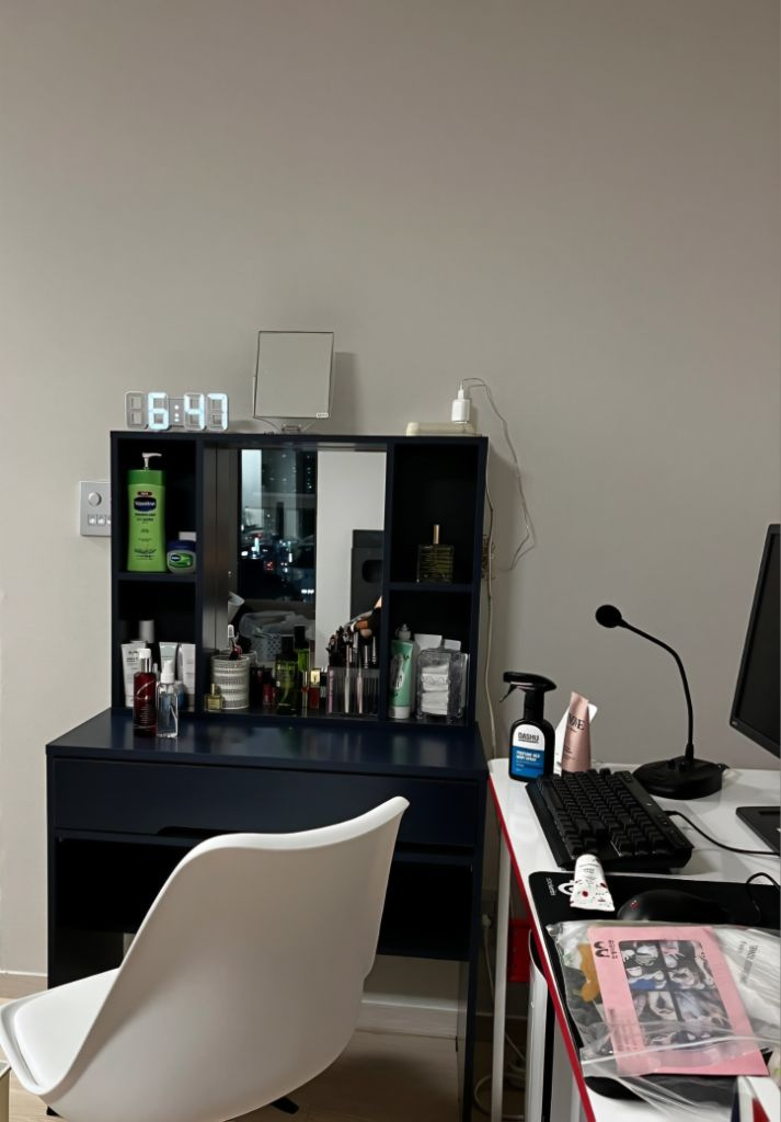 [전국최저가]왕수납 거울 화장대 콘솔 원목 수납장 협탁--5