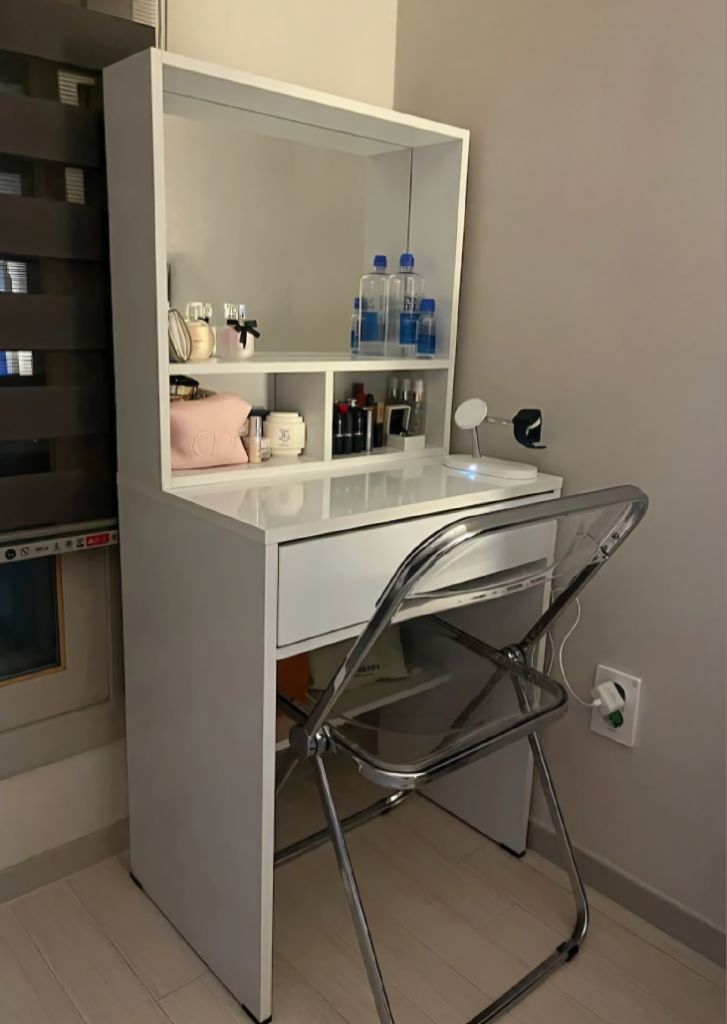 [전국최저가]왕수납 거울 화장대 콘솔 원목 수납장 협탁--8