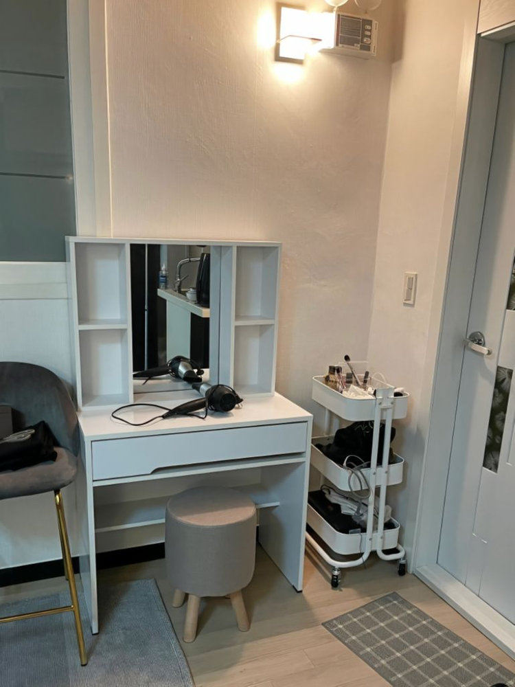 [전국최저가]왕수납 거울 화장대 콘솔 원목 수납장 협탁--9